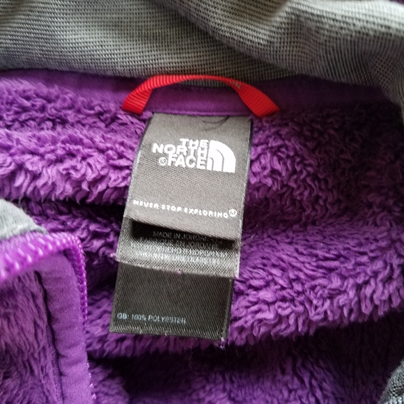 The North Face Purple Fuzzy Half Zip Pullover - Picture 3 of 6